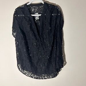 Women’s Grandmacore Torrid Black Lace Blouse